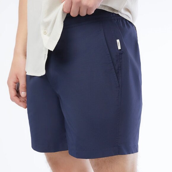 Onia Calder 7.5" Swim Trunks Seersucker Gray and White Stripes, Medium New - Picture 11 of 11